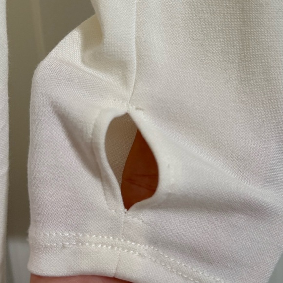 Cable & Gauge Wrap Top with Hood / Cream - Picture 4 of 4